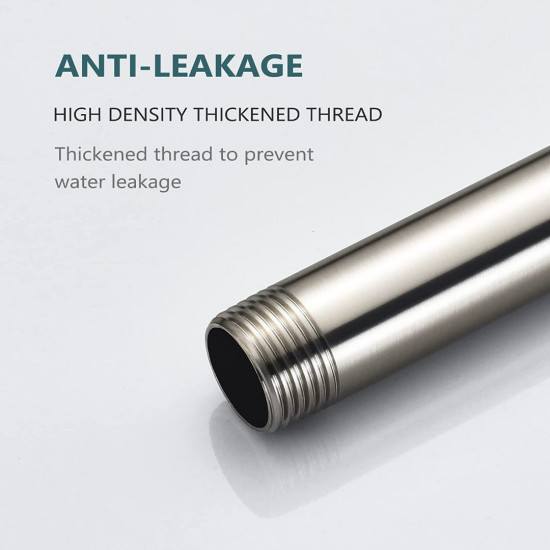 High-end Wall Mounted Extention High Arc Shower Arm(Made of Solid Brass) Replacement for Delta RP61273-SS 16-inch, Brilliance Stainless High-end Wall Mounted Extention High Arc Shower Arm(Made of Solid Brass) Replacement for Delta RP61273-SS 16-inch, Brilliance Stainless