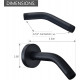 Wall Mounted Extention Shower Arm (Sold with Shower Arm Flange) Replacement for Delta U4993-BL 6-inches, Matte Black Wall Mounted Extention Shower Arm (Sold with Shower Arm Flange) Replacement for Delta U4993-BL 6-inches, Matte Black