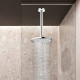 Celling Mounted Extention Stainless Steel High Density Thickened Thread Shower Arm and Shower Arm Flange Replacement for Delta U4999 10-inch, Chrome Celling Mounted Extention Stainless Steel High Density Thickened Thread Shower Arm and Shower Arm Flange Replacement for Delta U4999 10-inch, Chrome